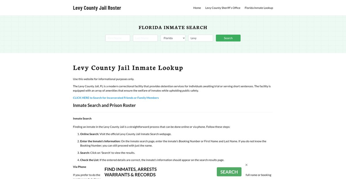Preview of levycountyjail.org