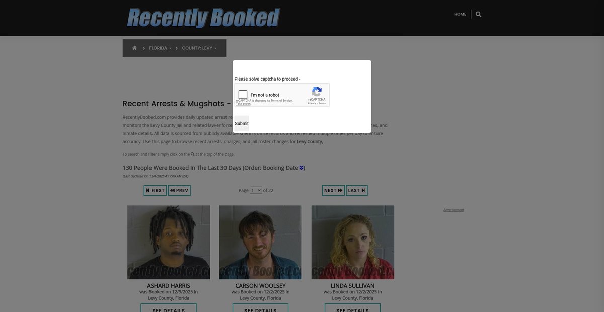 Preview of recentlybooked.com
