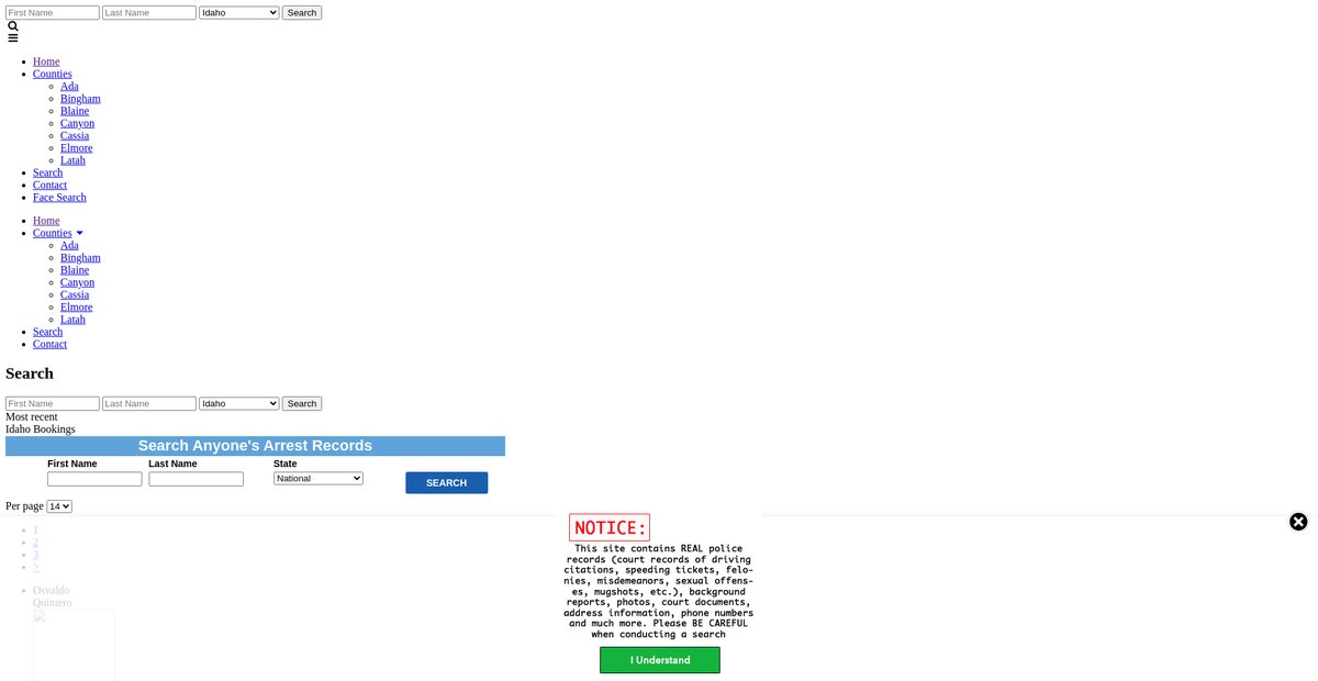 Preview of idaho.arrests.org
