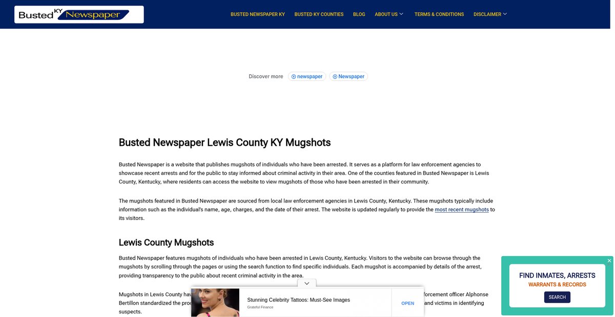 Preview of bustednewspaper-ky.com