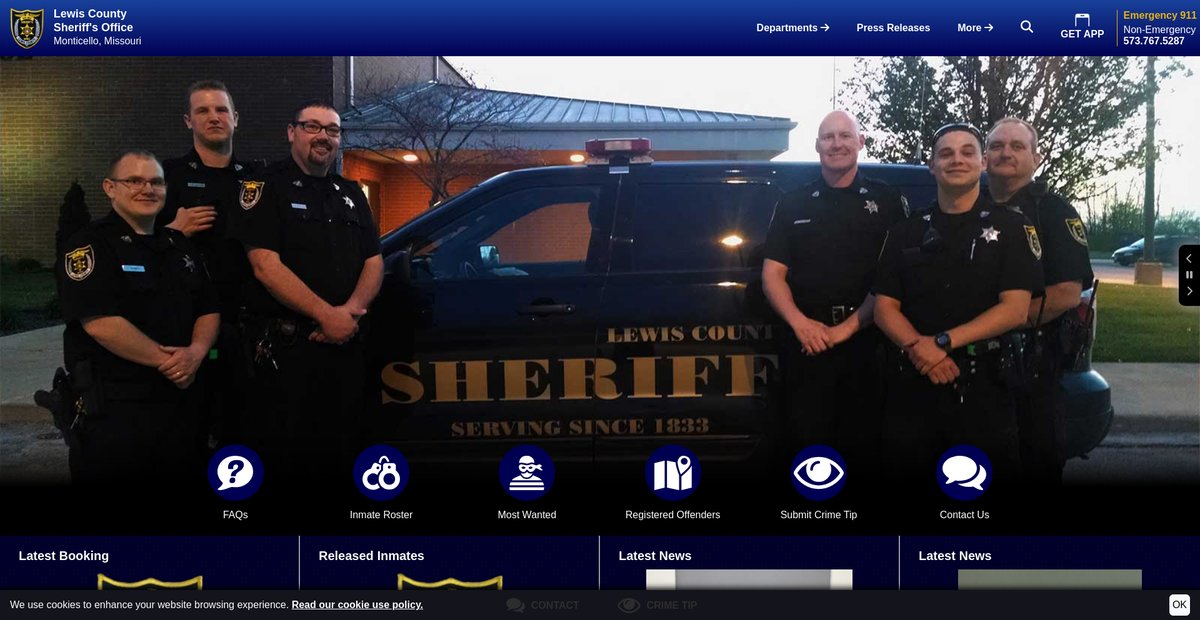 Preview of lewiscosheriff.org