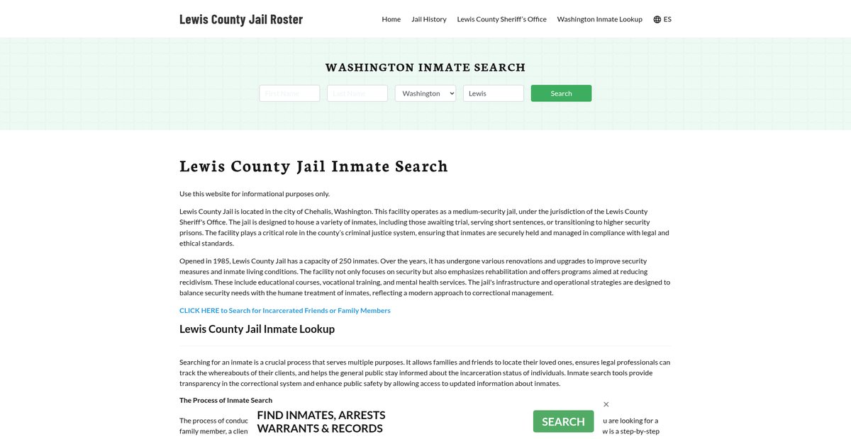 Preview of lewiscountyjail.org
