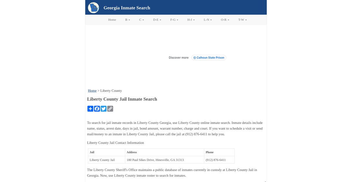 Preview of inmatesearchga.org