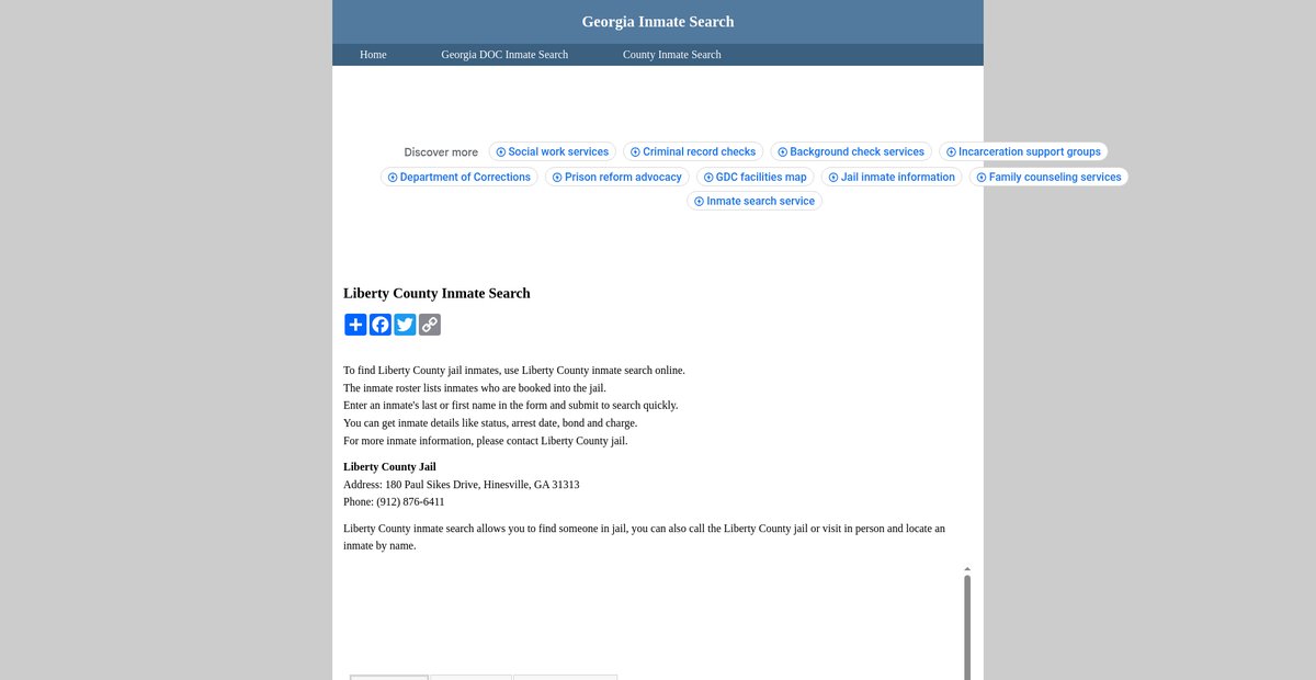 Preview of inmatesearchgeorgia.org