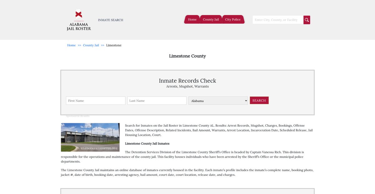 Preview of alabamajailroster.com