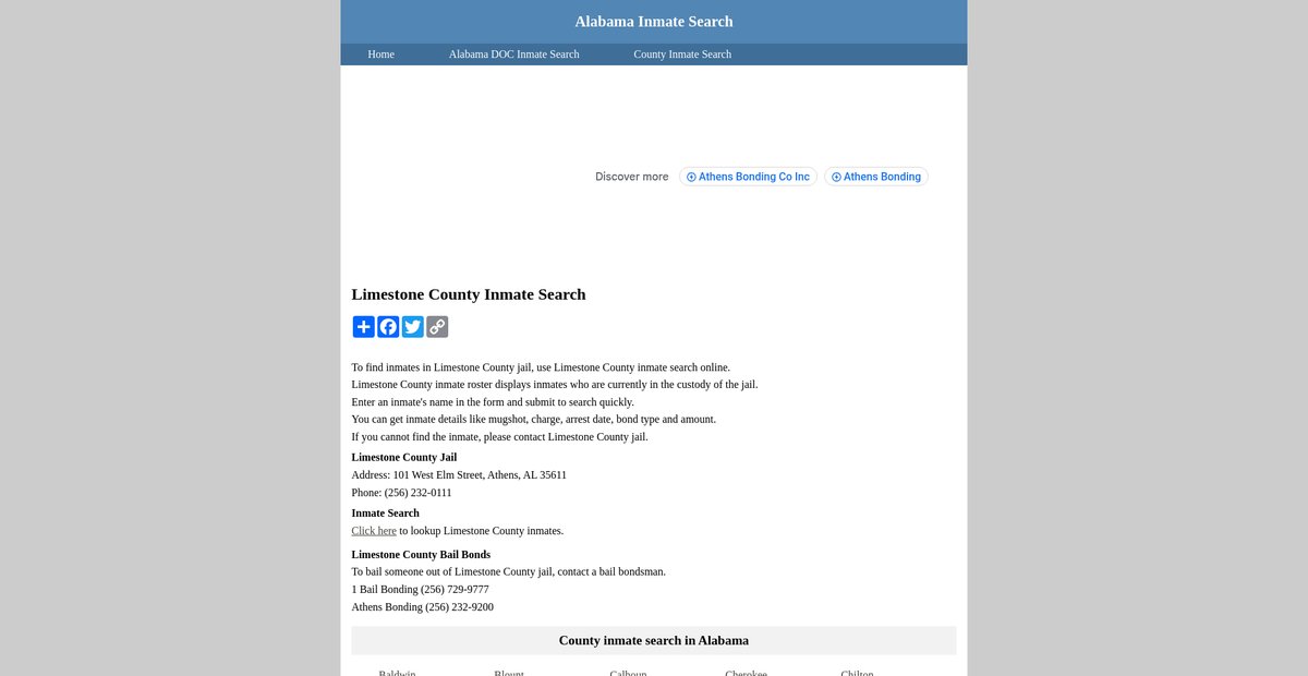 Preview of inmatesearchalabama.org