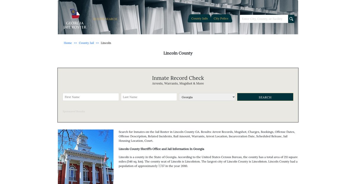 Preview of georgiajailroster.com