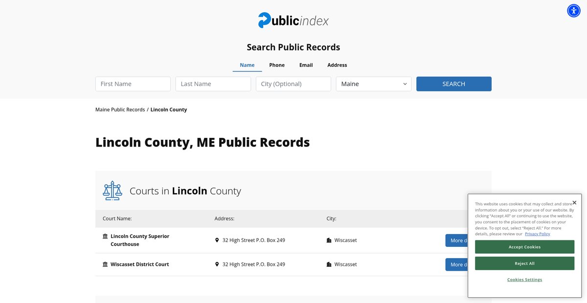 Preview of maine.thepublicindex.org