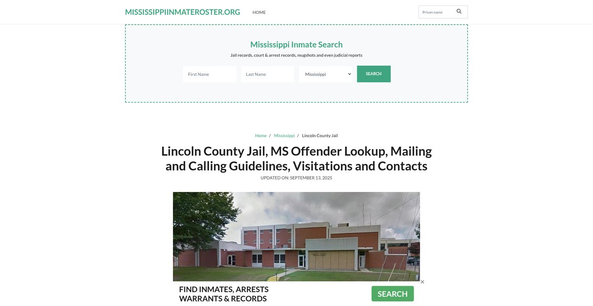 Preview of mississippiinmateroster.org