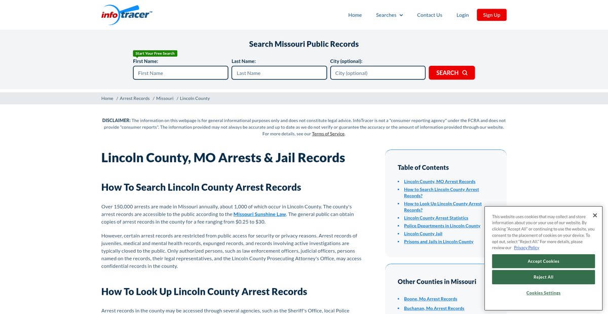 Preview of infotracer.com