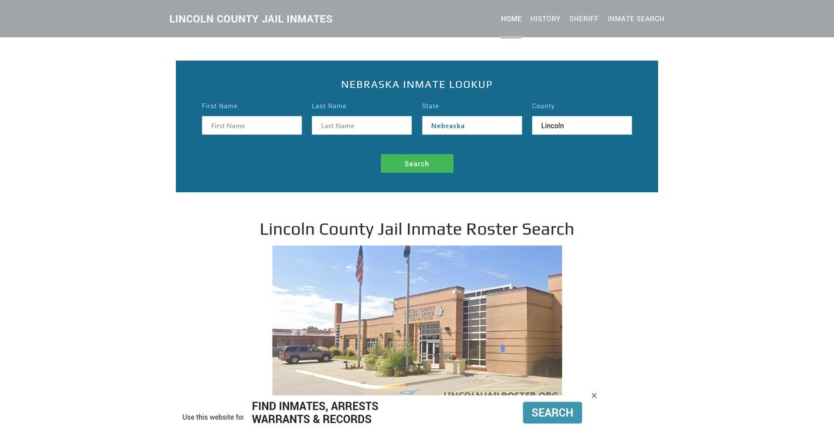 Preview of lincolnjailroster.org