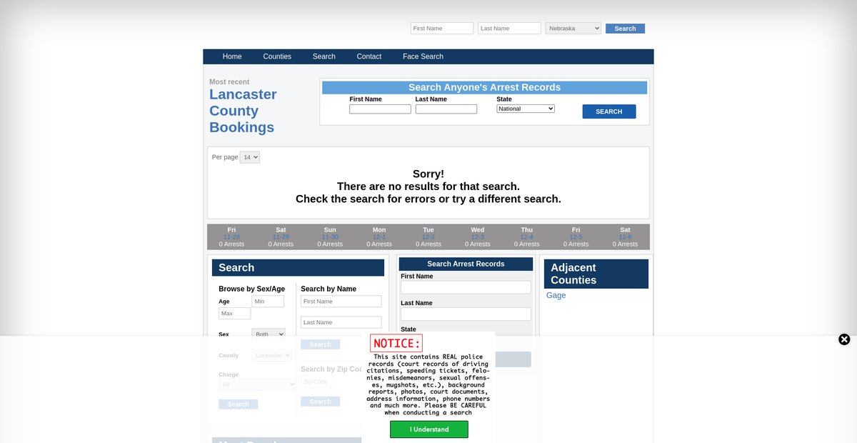 Preview of nebraska.arrests.org
