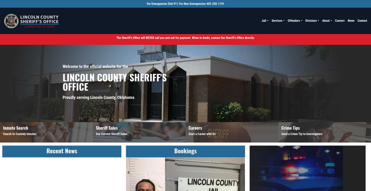Preview of lincolncountysheriffok.gov