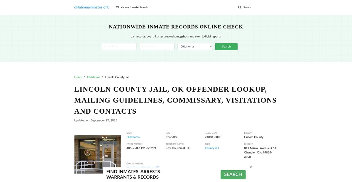 Preview of oklahomainmates.org