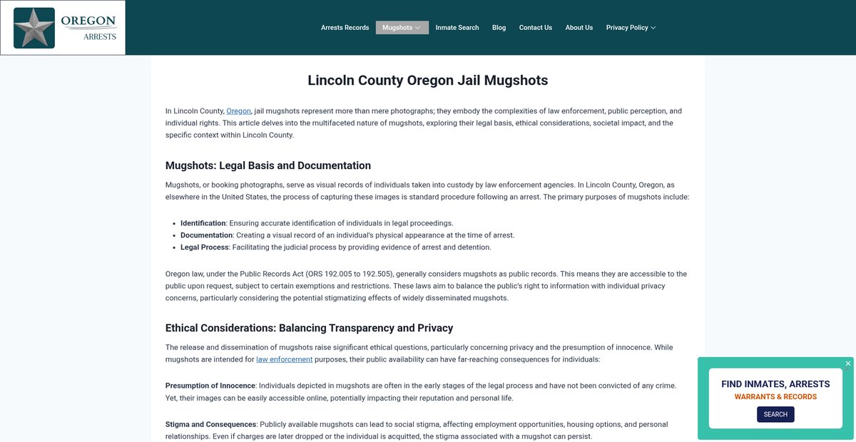 Preview of arrests-or.org