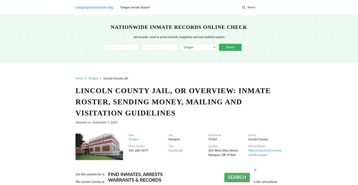 Preview of oregonprisonroster.org