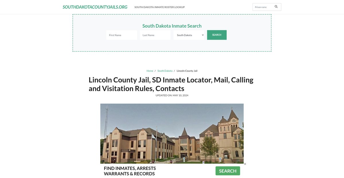 Preview of southdakotacountyjails.org