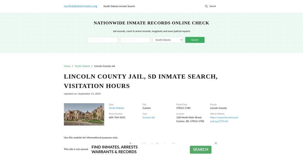 Preview of southdakotainmates.org