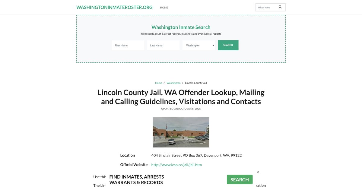 Preview of washingtoninmateroster.org