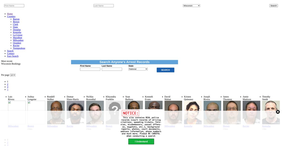 Preview of wisconsin.arrests.org