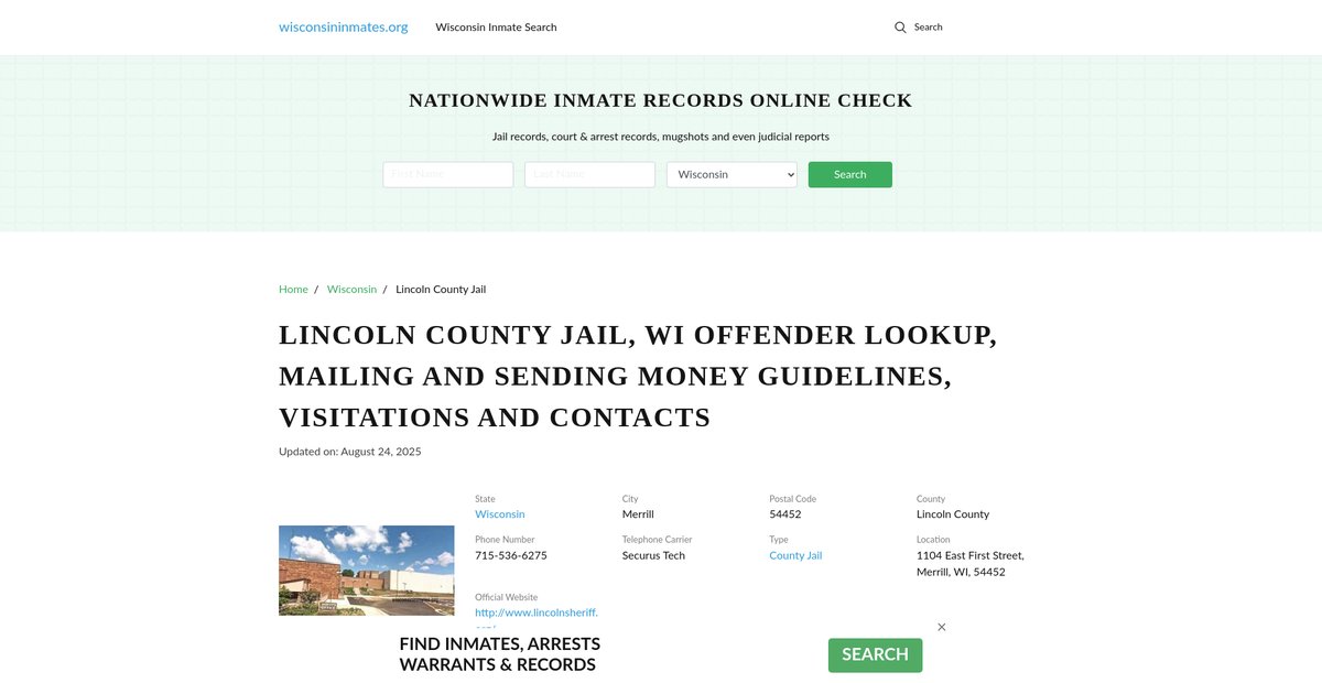 Preview of wisconsininmates.org