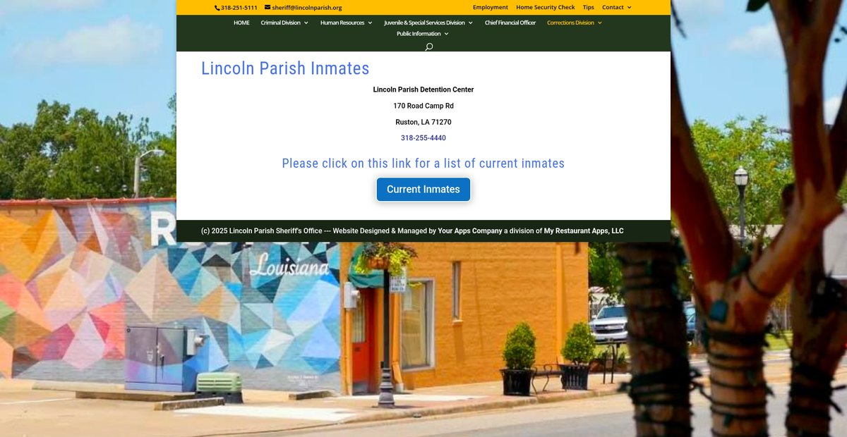 Preview of lincolnparishsheriff.com