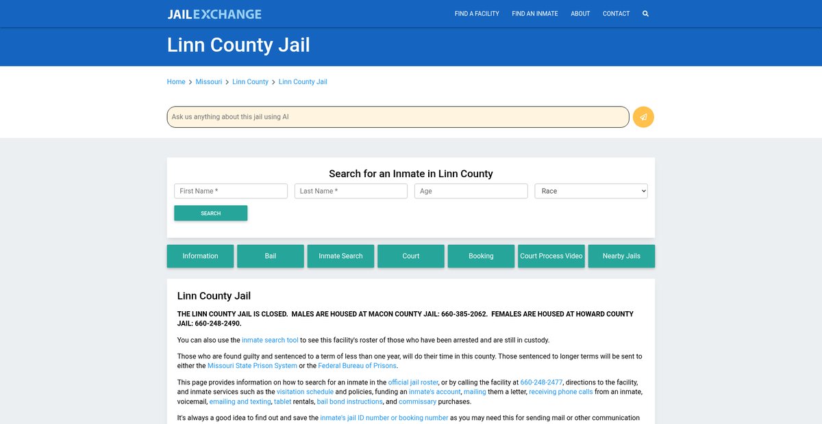 Preview of jailexchange.com