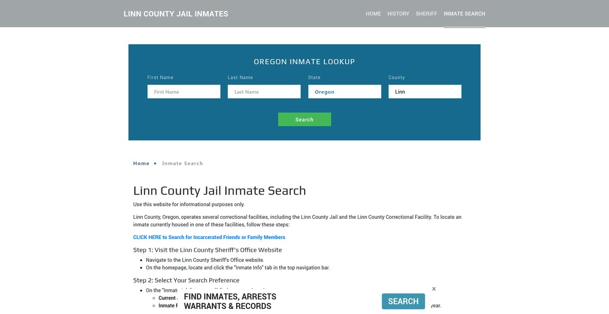 Preview of linnjailroster.org