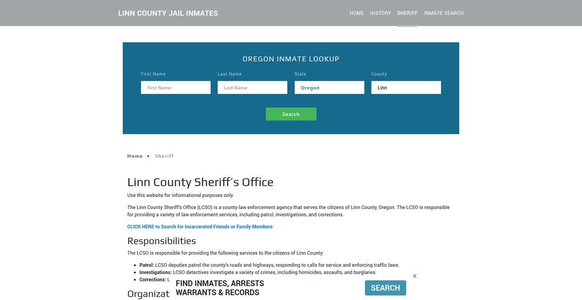 Preview of linnjailroster.org