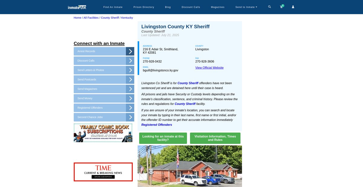Preview of inmateaid.com