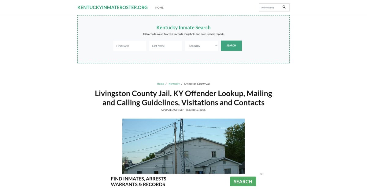 Preview of kentuckyinmateroster.org