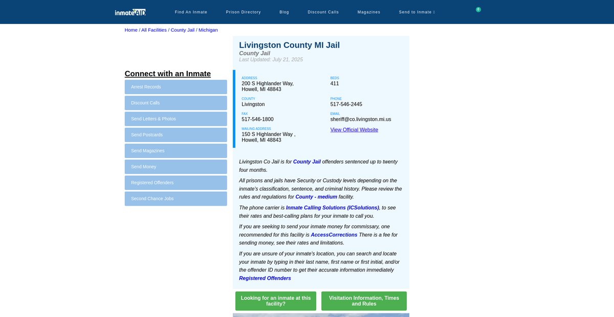 Preview of inmateaid.com