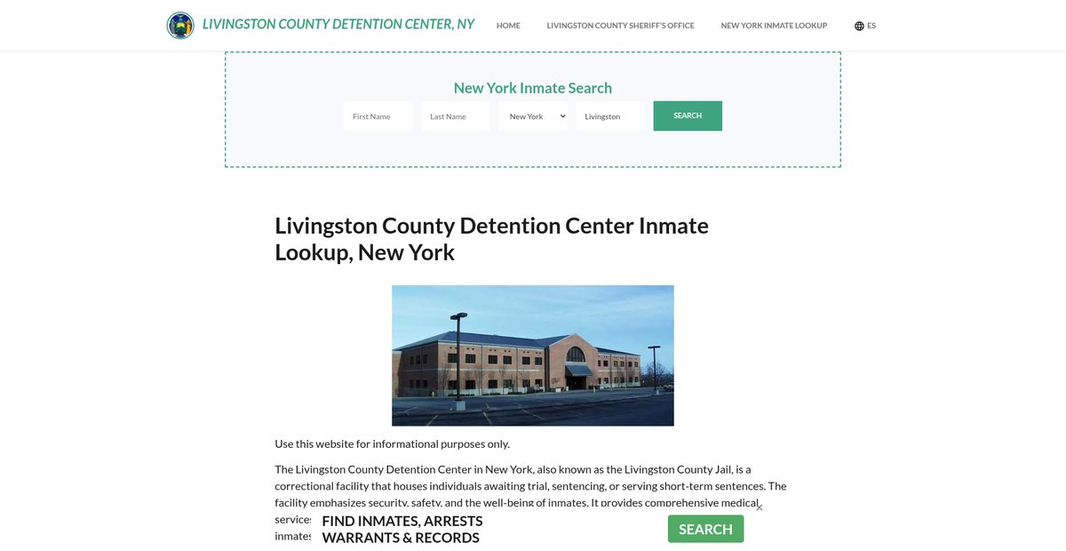 Preview of livingstoncountydetentionny.org