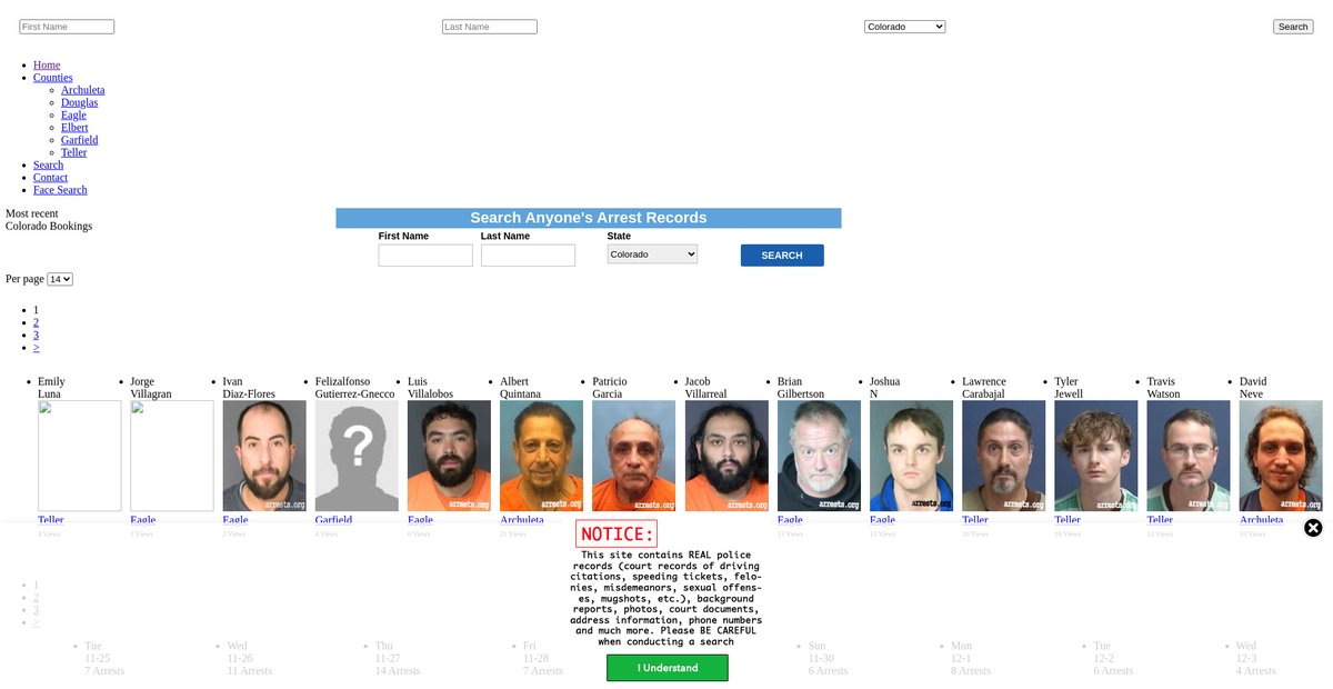 Preview of colorado.arrests.org