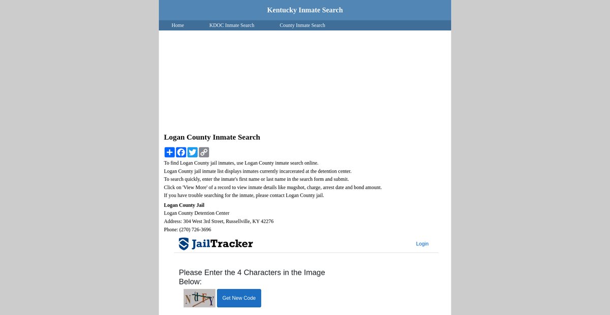 Preview of inmatesearchkentucky.org