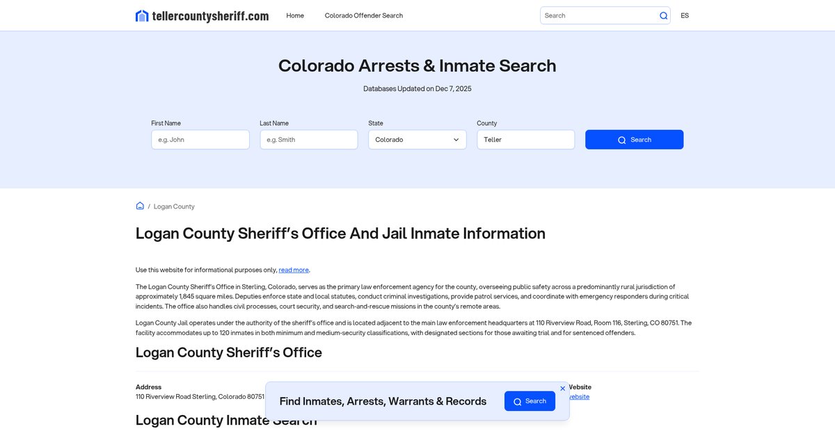 Preview of tellercountysheriff.com