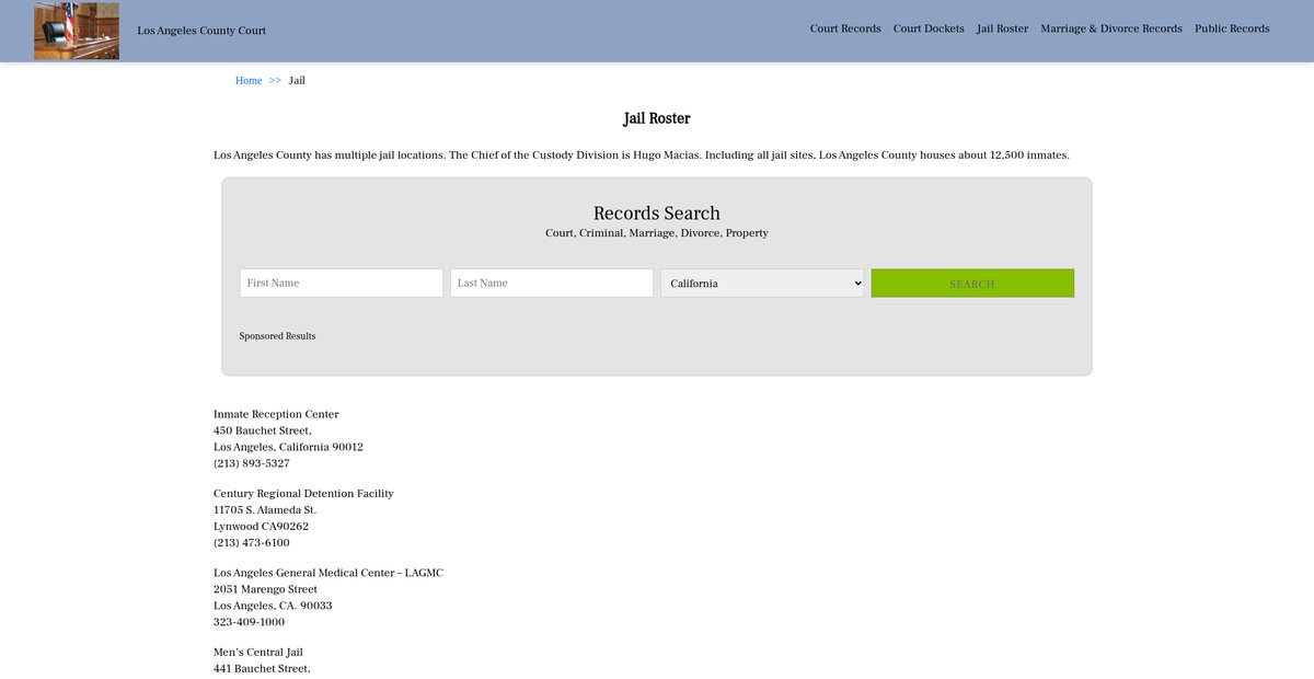 Preview of losangelescountycourt.org