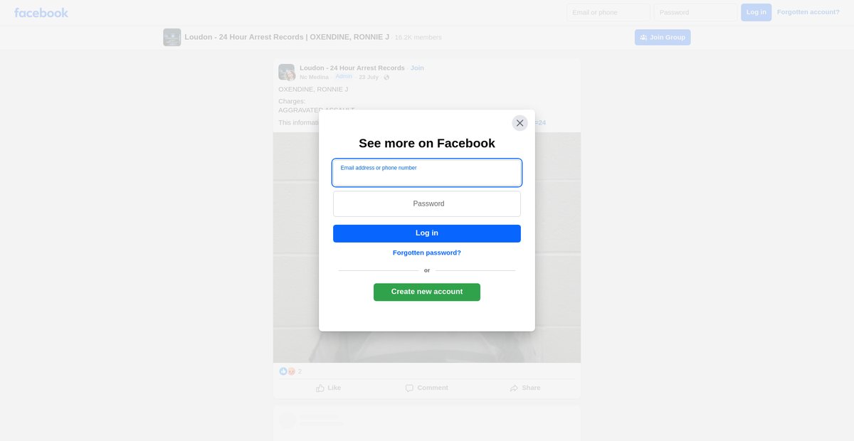 Preview of facebook.com