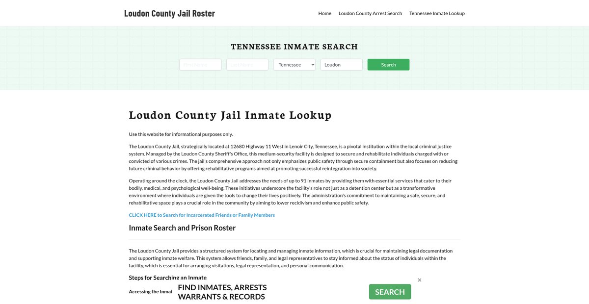 Preview of loudoncountyjail.org