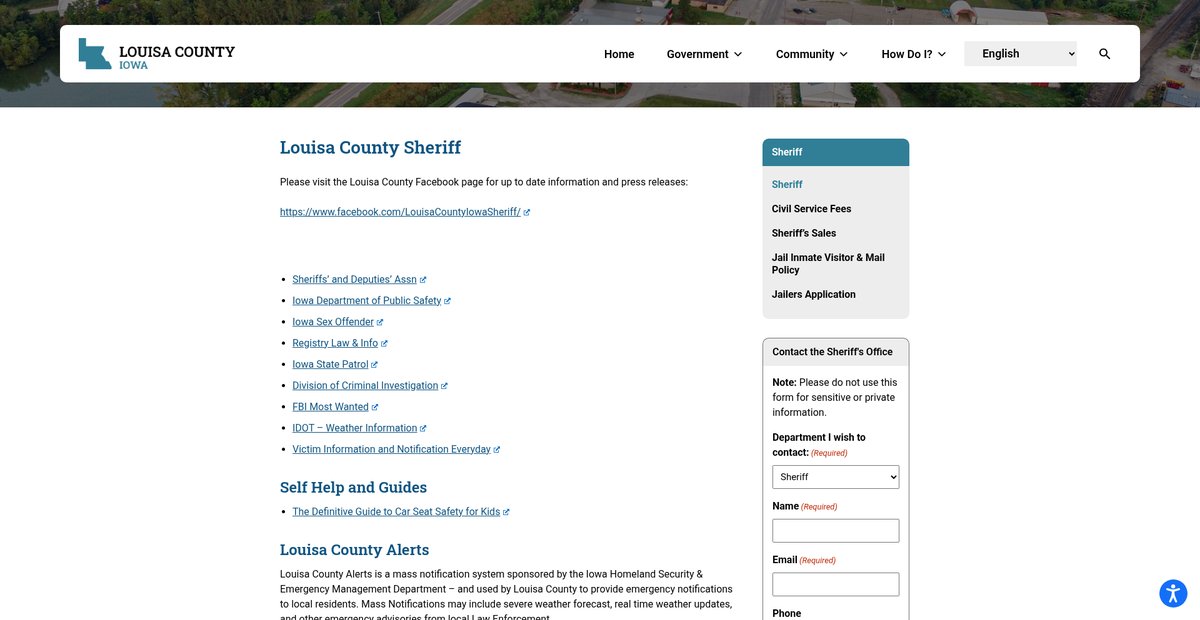 Preview of louisacountyia.gov