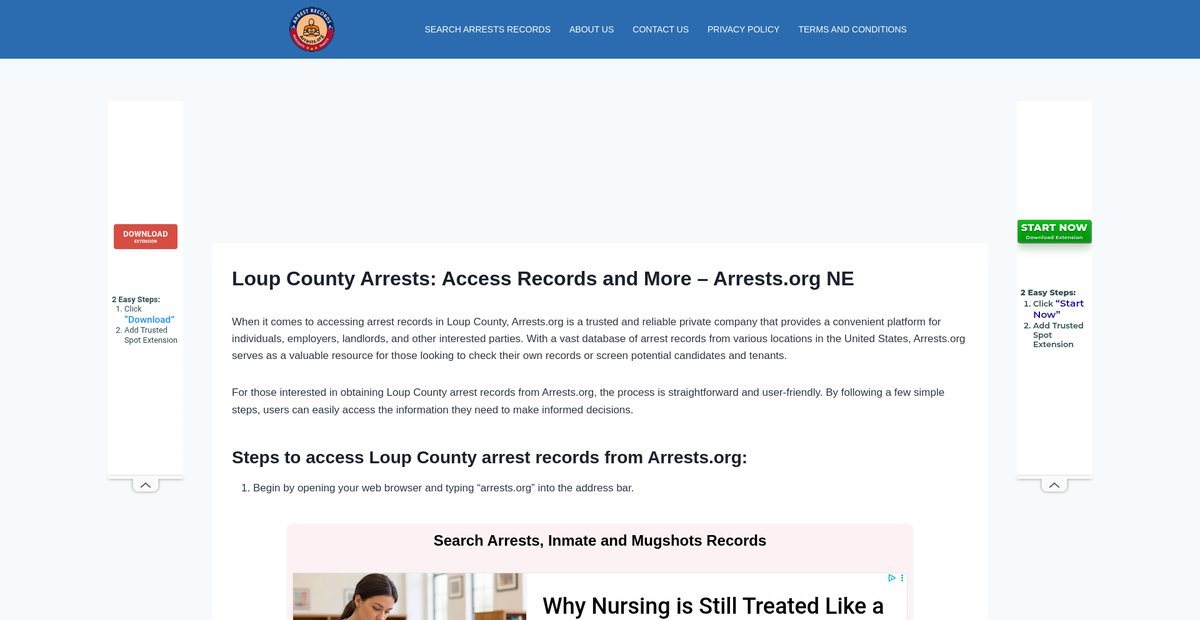 Preview of loup.arrests-org.com