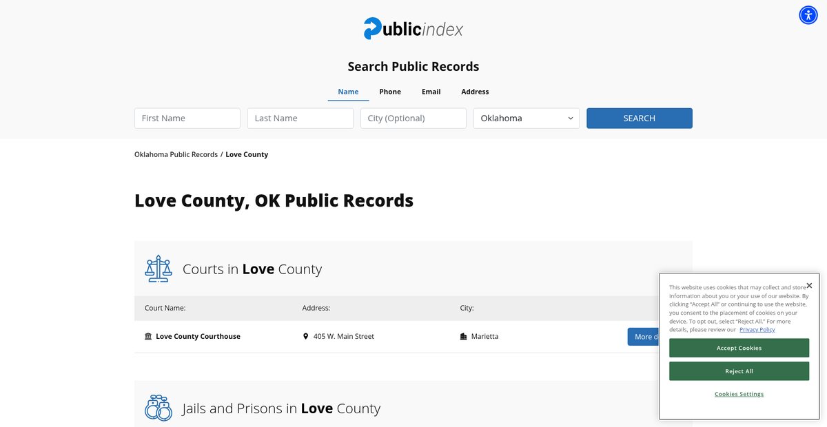 Preview of oklahoma.thepublicindex.org
