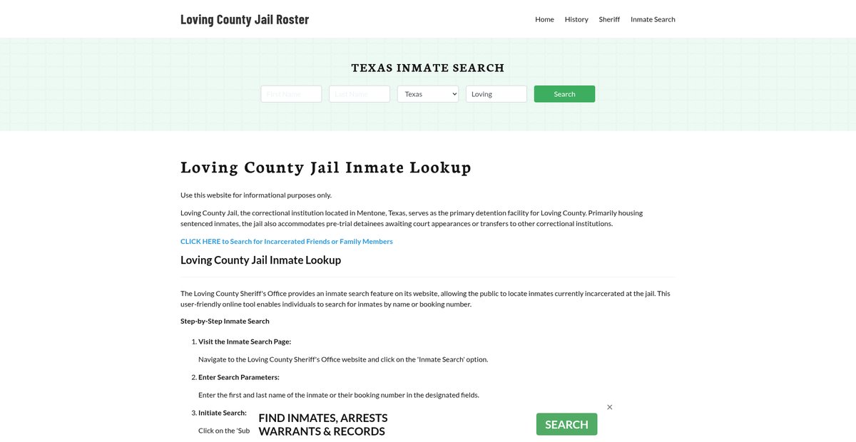 Preview of lovingcountyjail.org