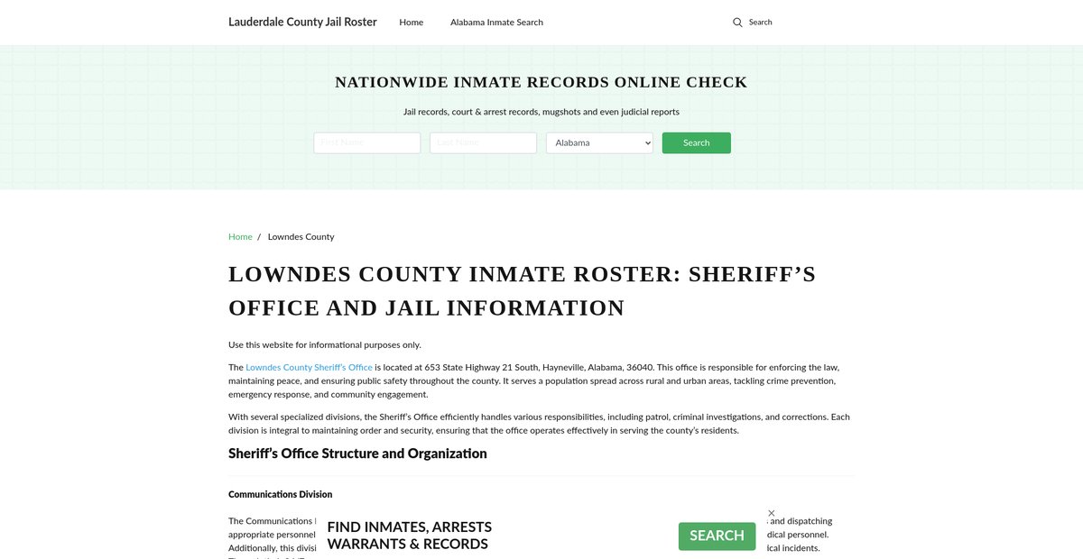 Preview of lauderdalecountyonline.com