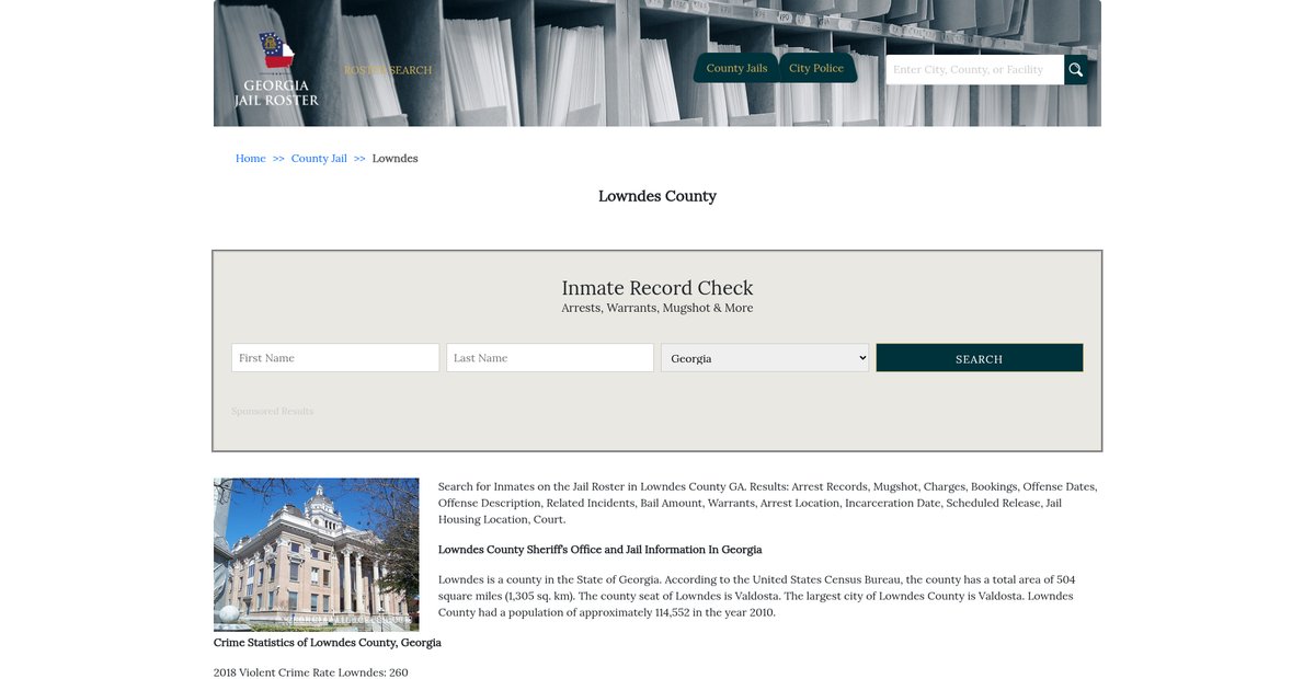 Preview of georgiajailroster.com