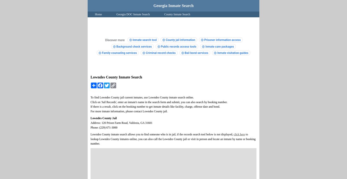 Preview of inmatesearchgeorgia.org
