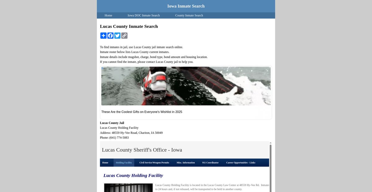 Preview of inmatesearchiowa.org