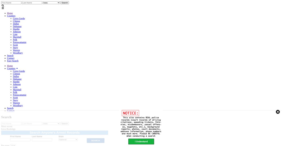Preview of iowa.arrests.org