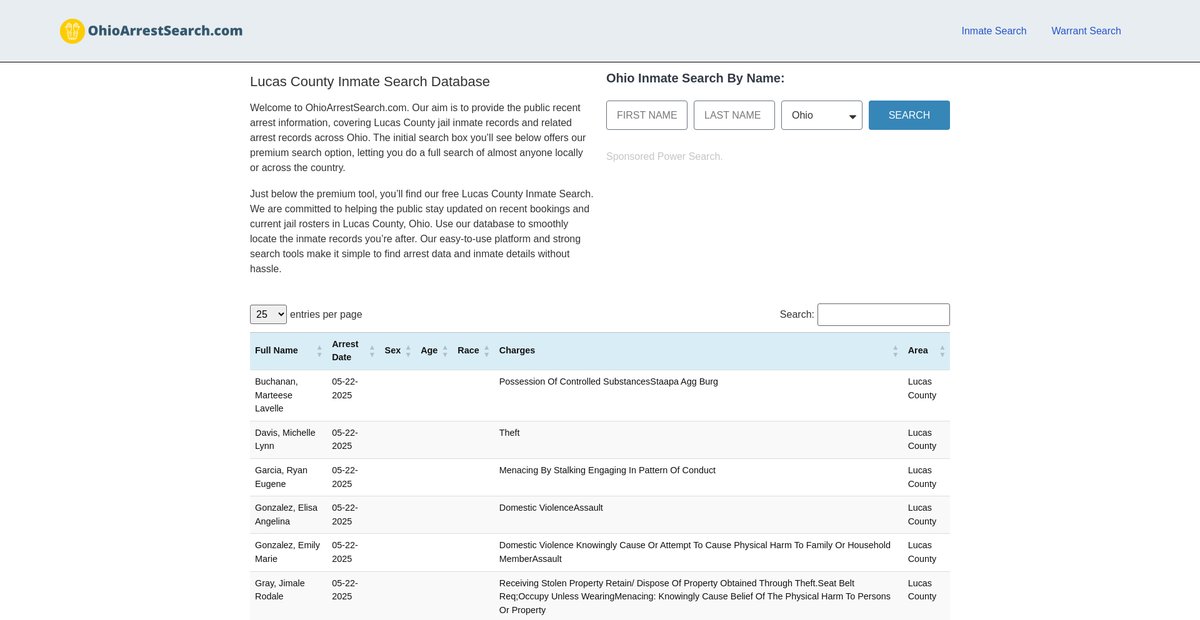 Preview of ohioarrestsearch.com