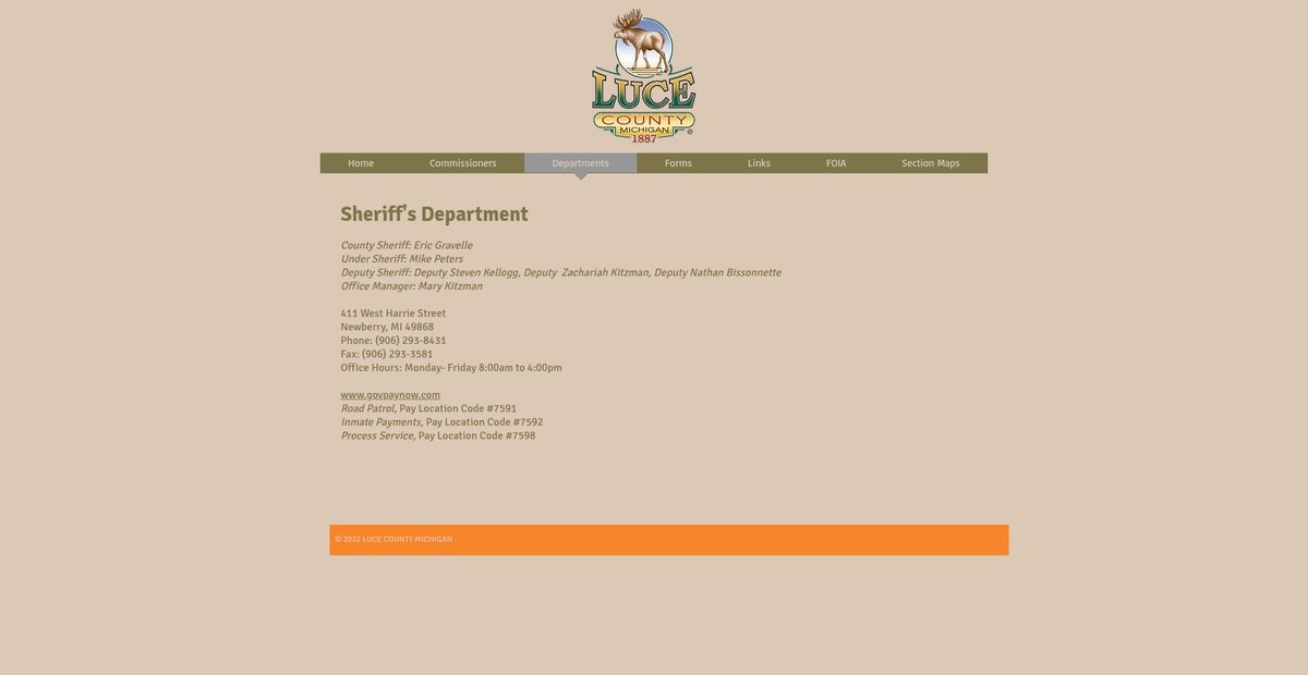 Preview of lucecountymi.com